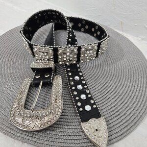 Nocona Western Rhinestone Belt